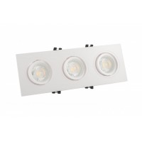 Встраиваемый светильник 3xGU5.3 белый DK3023-WH