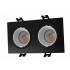 Встраиваемый светильник 2xGU5.3 черный белый DK3072-BK+WH