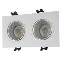 Встраиваемый светильник 2xGU5.3 белый DK3072-WH+CH Встраиваемый светильник 2xGU5.3 белый DK3072-WH+CH