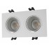 Встраиваемый светильник 2xGU5.3 белый DK3072-WH+CH