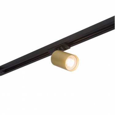Трековый светильник Солид Тьюб/Solid Tube GU5.3 черный золото DK6201-BG