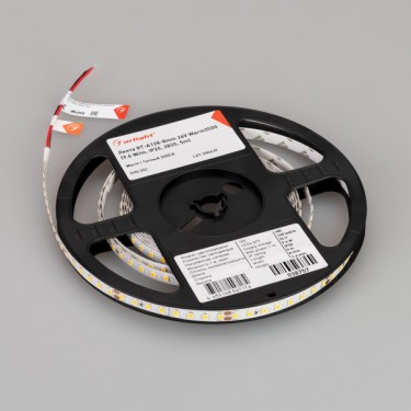 Лента RT-A128-8mm 24V Warm3500 (9.6 W/m, IP20, 2835, 5m)