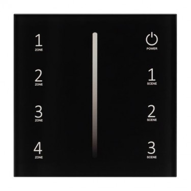Встраиваемая  панель Sens SMART-P41-DIM Black (230V, 0/1-10V)