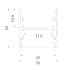 Линейный светильник LINE 5050 2000mm 65W 4000K Anod