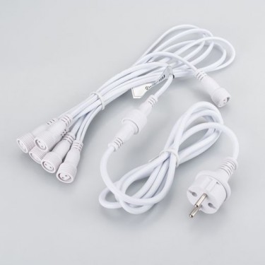 Шина питания для гирлянд ARD-CLASSIC-ICefaLL-2.5M White (230V) Шина питания для гирлянд ARD-CLASSIC-ICefaLL-2.5M White (230V)