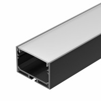 Профиль с экраном 49х32мм SL-LINE-4932-2500 BLACK+OPAL