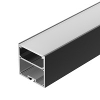 Профиль с экраном 2500x50х50мм SL-LINE-5050-2500 BLACK+OPAL