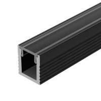 Профиль для лент черный 2000x8x9мм SL-MINI-8-2000 ANOD BLACK