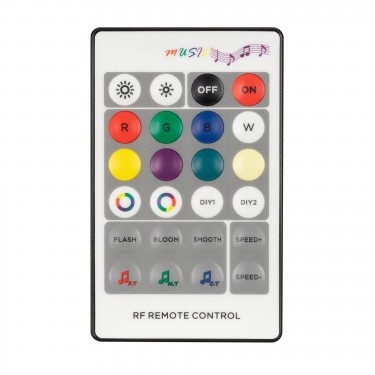 RGBW-АУДИО-контроллер с RF ДУ ARL-SOUND-RGB/RGBW (12-24V, 4x4A, RF ПДУ 24кн)