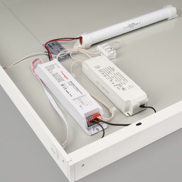 Панель с БАП IM-EMERGENCY-1.5H-S600x1200-53W White6000 (WH, 120 deg, 230V)