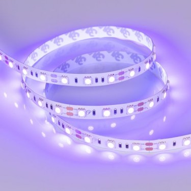Ультрафиолетовая лента RT-B60-10mm 12V UV400 (14.4 W/m, IP20, 5060, 5m)