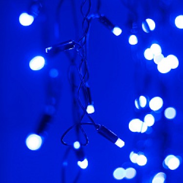 Светодиодная бахрома ARD-EDGE-CLASSIC-2400x600-BLACK-88LED-STD BLUE (230V, 6W)