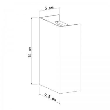 Фасадный светильник 5W 4200К Algol черный A5640AL-2BK
