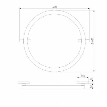 Магнитный светильник кольцо 26W 4000K Most Slim Magnetic 85523/01 Магнитный светильник кольцо 26W 4000K Most Slim Magnetic 85523/01