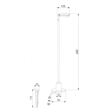 Садово-парковый поворотный светильник Joli 35182/S 6W 4000К