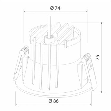 Влагозащищенный светильник IP54 35131/U 4000К черный