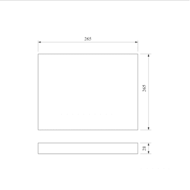Накладной светильник 24W 4200K DLS034
