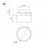Светильник откидной LGD-POT-BUILT-R85-12W Day4000 (WH, 100 deg, 230V)
