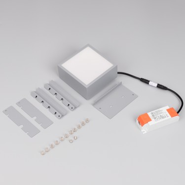Светильник в потолки Грильято DL-GRIGLIATO-S90x90-6W Day4000 (GR, 90 deg, 230)
