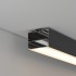 Профиль для лент черный 2000x100x70.4мм POWER-W100H70-2000 BLACK