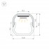 Профиль для лент 2000x14.8x9.5мм LINE-D-1515-2000 SQUARE ANOD