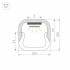 Профиль для лент 2000x11x11мм LINE-D-1111-2000 SQUARE ANOD