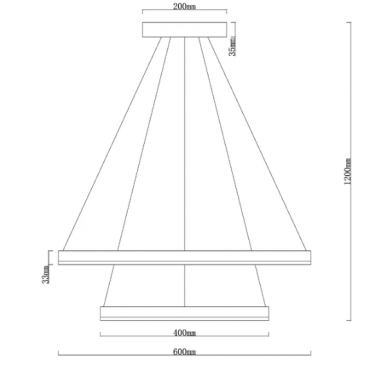 Подвесной светильник Siren 74W 3000-6000K A2548SP-75GO