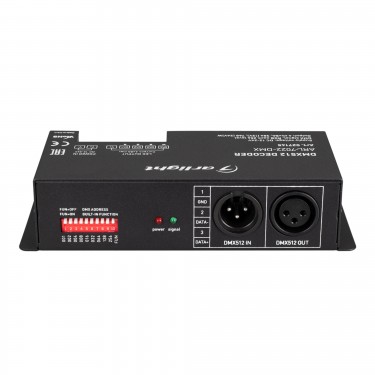 Декодер сигнала DMX512 в ШИМ ARL-7022-DMX (12-24V, 4x8A, DMX512, XLR3) Декодер сигнала DMX512 в ШИМ ARL-7022-DMX (12-24V, 4x8A, DMX512, XLR3)