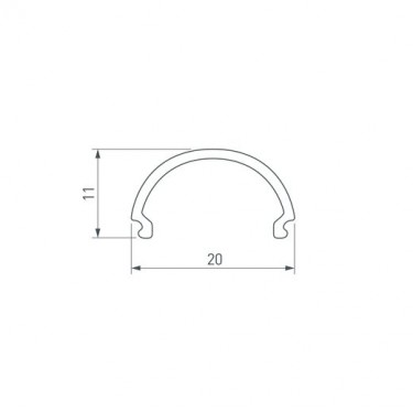 Матовый полукруглый экран SL-LINE-2011-2000 Round OPAL Матовый полукруглый экран SL-LINE-2011-2000 Round OPAL