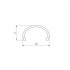 Матовый полукруглый экран SL-LINE-2011-2000 Round OPAL