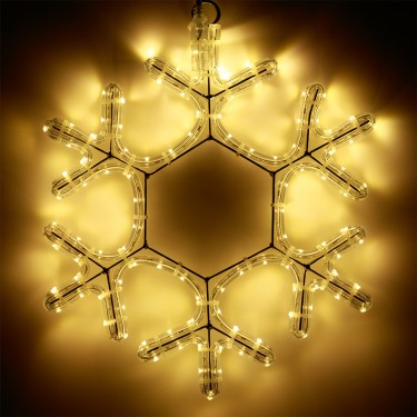 снежинка ARD-SNOWFLAKE-M7-450x375-126LED Warm