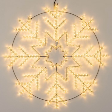 Светодиодная фигура снежинка ARD-SNOWFLAKE-M8-950x950-540LED Warm (230V, 33W)