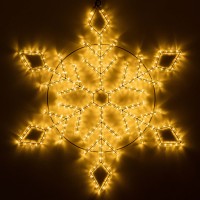 Светодиодная фигура снежинка ARD-SNOWFLAKE-M9-900x900-360LED Warm (230V, 22W)