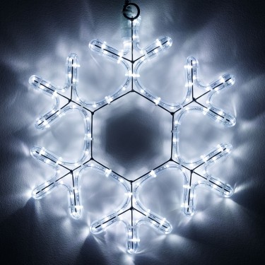 025315 Светодиодная фигура снежинка ARD-SNOWFLAKE-M7-450x375-108LED White