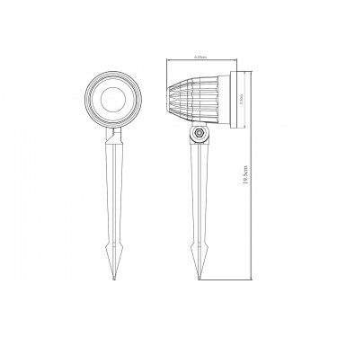 Грунтовый светильник Elsie 7W 4000K черный A1127IN-1BK Грунтовый светильник Elsie 7W 4000K черный A1127IN-1BK
