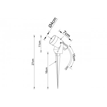 Грунтовый светильник Elsie 5W 4000K A4705IN-1BK