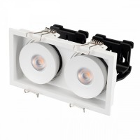 Карданный светильник CL-SIMPLE-S148x80-2x9W Day4000 (WH, 45 deg)