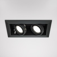 Кадранный светильник Metal Modern 2×GU10 черный DL008-2-02-B
