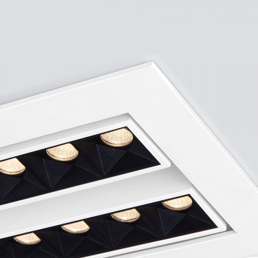 Встраиваемый светильник 9923 LED 20W 4200K белый/черный