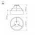 Подвесной светильник SP-TOR-RING-HANG-R460-33W Day4000 (BK, 120 deg)