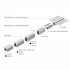 Встраиваемый профиль с фланцем SL-BEVEL-3000 ANOD