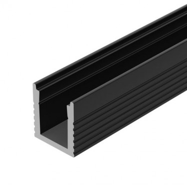 Профиль для лент черный 2000x8x9мм SL-MINI-8-2000 ANOD BLACK