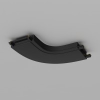 Конектор питания полукруглый черный Radity TRA084CR-11B
