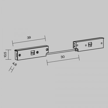 Коннектор питания угловой с проводом 6см Levity TRA184CPC-1B-7.5 Коннектор питания угловой с проводом 6см Levity TRA184CPC-1B-7.5