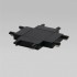 Четырёхсторонний соединитель для шинопровода Flat Magnetic 85003/00