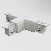 Коннектор Т-образный правый Trinity белый TRA005CT-31W-R