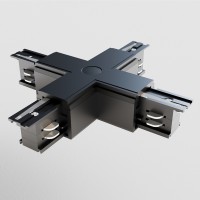 Коннектор Х-образный Trinity черный TRA005CX-31B