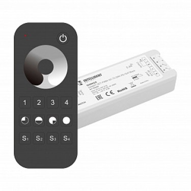 Комплект диммера с пультом SMART-SET-PWM-101-72-DIM-PD-SUF Black