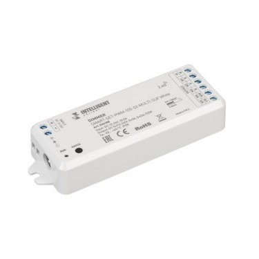 Комплект диммер с пультом RGB-MIX SMART-SET-PWM-105-52-MULTI-SUF White (12-24V, 5x3A, ПДУ RING 10кн, 2.4G)