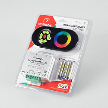 RGB-контроллер LN-RF5B-Sens Black (12-24V,180-360W)